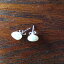 8MMナチュラルホワイトパールスタッドスターリングシルバーイヤリング Mama Otter's Tidbits 8 MM Natural White Pearl Stud Sterling Silver Earrings