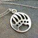 xANE`[lbNX-925X^[OVo[A18C` EnCharmed Bear Claw Charm Necklace - 925 Sterling Silver, 18