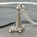 `[lbNX-925X^[OVo[A18C` EnCharmed Lighthouse Charm Necklace - 925 Sterling Silver, 18