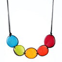 C{[J[̃^OA`bvXlbNXtFAg[h FLORAMA Natural Jewelry Tagua Chips Necklace in Rainbow Colors Handmade Fair Trade