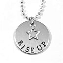 n~gu[hEFC~[WJnhX^vCYAbvX^[`[lbNX The Spider's Parlor Hamilton Broadway Musical Hand Stamped Rise Up with Star Charm Necklace