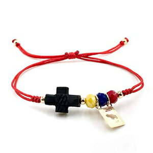 ベネズエラ女性のためのアザバチェ赤い紐の保護ブレスレット Azabache Red String Protection Bracelet For Venezuelan Women