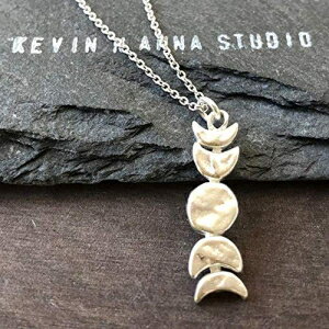 X^[OVo[[tFCY`[y_glbNXA18C` KEVIN N ANNA Sterling Silver Moon Phase Charm Pendant Necklace, 18