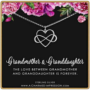 ΂Ƒւ̃Mtg?CtBjeBn[g`[?925X^[OVo[?CtBjbgulbNX A Charmed Impression Gifts for Grandma and Granddaughter ? Infinity Heart Charm ? 925 Sterling Silver ? Infinite Love