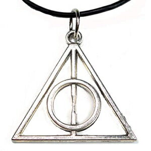 j܂͏̂߂̃Vo[g[̎̔y_glbNXA@̃t@^W[lI^NWG[Mtg Dreamscape Studio Silver Tone Deathly Hallows Pendant Necklace for Man or Woman, Magic Fantasy Lover Geek Jewelry Gift