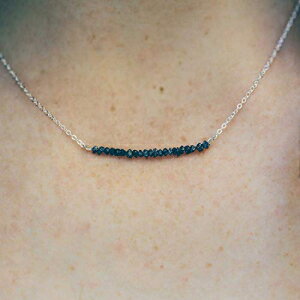 Raw ブラック ダイヤモンド バー ペンダント スターリング シルバー ネックレス ジュエリー ギフト 女性用 16 インチ Raw Black Diamond Bar Pendant Sterling Silver Necklace Jewelry Gift for Women 16 Inches