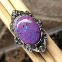 p[vJbp[n[x^[RCY925\bhX^[OVo[OTCY7 Natural Rocks by Kala Purple Copper Mohave Turquoise 925 Solid Sterling Silver Ring Size 7