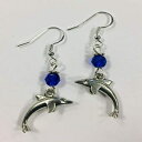 CJ̃V[CtsAXAr[`}Dɂ҂IX^[OVo[̃CC[ɂ Ann Peden Jewelry Dolphin Sealife Earrings, perfect for the beach and marine lover! On sterling silver earwires