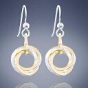 c[gJ[̃umbg_OCOA14KS[htBh925X^[OVo[̃T[Ngݍ킹̃WG[MtgACfAA Two-Tone Love Knot Dangle Earrings with Mixed 14K Gold-Filled and 925 Sterling Silver