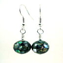 ArVFUCNhbvsAXAX^[OVo[C[C[t Jenni Leigh Creations Abalone Shell Mosaic Drop Pierced Earrings with Sterling Silver Ear Wires