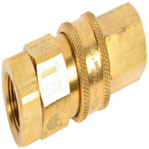 T&S 真鍮 AG-5C 1/2 インチ ガス器具コネクタ (クイック ディスコネクト付き) T&S Brass AG-5C 1/2-Inch Gas Appliance Connectors with Quick Disconnect