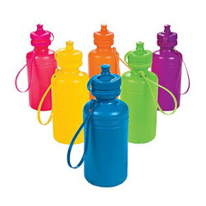 Fun Express ネオン スポーツ ウォーターボトル (1 ダース) パーティー用品、ドリンクウェア、インセンティブ Fun Express Neon Sport Water Bottles (1 Dozen) Party Supplies, Drinkware, Incentives