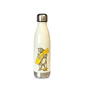 I Love California Bear Hug XeXX`[ EH[^[{g - AeB[NzCg I Love California Bear Hug Stainless Steel Water Bottle - Antique White