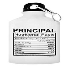 Τμ£ʪʱʬعʴդ£ʪեȥӥʥåץȥåץۥ磻դ20󥹥ߥ˥०ܥȥ ThisWear Principal Gifts for Men Principal Nutritional Facts School Principal Appreciation Gifts Gift 20-oz A