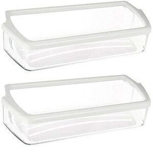 Kitchen Basics 101 W10321304 Whirlpool NAhAřpA㕔ɃzCgoht 2 pbN Kitchen Basics 101 W10321304 Replacement for Whirlpool Clear Door Bin with White Band on top 2 pack
