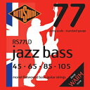 Rotosound RS77LD ジャズベース モネル フラットワウンド弦 Rotosound RS77LD Jazz Bass Monel Flat Wound Strings