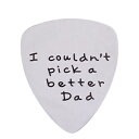 ̓pppp̂̕߂̂ǂ񃁃YXeX|M^[sbNMtgIԂƂł܂ł YeeQin I Couldn't Pick a Better Dad Mens Stainless Steel Guitar Pick Gift for Daddy Papa Father