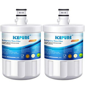 ICEPURE 5231JA2002A①ɗptB^[ALG LT500PAGEN11042FR-08AADQ72910901AADQ72910907ALFX25974STALFX25973SAKenmore 9890A4698902pbNƌ݊܂ ICEPURE 5231JA2002A Refrigerator Water Filter,Compatible with LG LT500P, GEN110