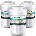 ICEPURE PRO NSF53 42 MWF 冷蔵庫用水フィルター GE MWF MWFP MWFA SmartWater GWF HDX FMG-1 GSE25GSHECSS Kenmore 9991 と互換性あり 3 パック ICEPURE PRO NSF53 42 MWF Refrigerator Water filter Compatible with GE MWF, MWFP, MWF