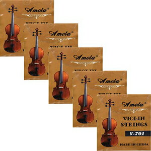 5åȸѥƥ쥹3/44/4եɥ븹ХEADG Alice 5 Sets Replacement Stainless Steel 3/4 4/4 Size Fiddle String Violin Strings E A D G