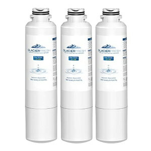 GLACIER FRESH DA29-00020B 冷蔵庫用水フィルター Samsung* DA29-00020A/B、DA29-00020B-1、HAF-CIN/EXP、46-9101、RF4267HARS フレンチドア冷蔵庫キッチン用 (3 パック) GLACIER FRESH DA29-00020B Refrigerator Water Filter Compatible with Samsung*