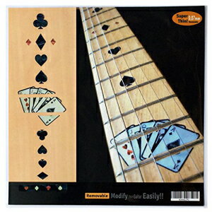 真っ黒　トランプ フレットボードマーカーインレイステッカーデカールギター用-トランプ-ブラックパール Inlaystickers Fretboard Markers Inlay Stickers Decals for Guitars - Playing Cards - Black Pearl