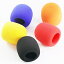 Z ZICOME 5ѥåեޥСܡ륿ץեȥ饹ʥ֥å֥롼󥸡åɡ Z ZICOME 5 Pack Foam Microphone Cover Ball Type Windscreen in Black, Blue, Orange, Yellow, Red