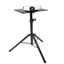 }EgCbgIOrvWFN^[X^hAƌXt߉\DJbvgbvX^hAX`[Orx[XƃgCt|[^ubvgbvvWFN^[e[uAubN Mount-It! Tripod Projector Stand, Adjustable DJ Laptop Stand wi