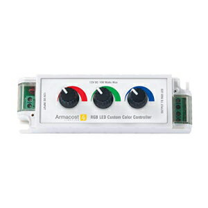 Armacost Lighting 711420 RGB LED カスタムカラー照明コントローラー、ホワイト Armacost Lighting 711420 RGB LED Custom Color Lighting Controller, White