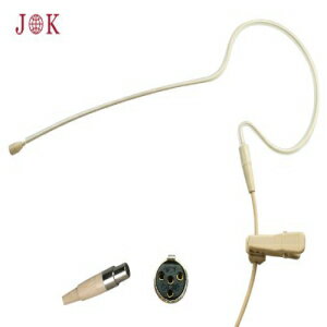 プロ ヘッドセット ヘッドウォーン シングル イヤーフック マイク JK MIC-J S90 Shure ワイヤレス トランスミッターと互換性あり Pro Headset Headworn Single Earhook Microphone JK MIC-J S90 Compatible with Shure Wireless Transmitter