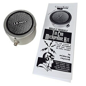 ブリキ缶マイクキット - 自分だけの昔ながらのマイクを作りましょう! C. B. Gitty Tin Can Microphone Kit - Build your own old-time Mic!