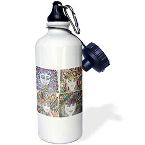 3dRose EH[^[{gA21IXAzCg 3dRose Water Bottle, 21oz, White