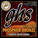 GHS Strings AR[XeBbNM^[AȂ (TCB-XL) GHS Strings Acoustic Guitar Strings, None (TCB-XL)