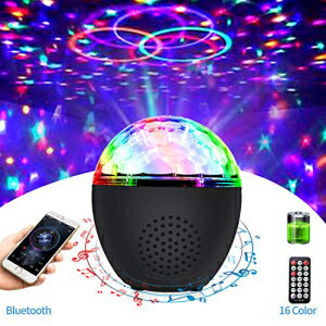 Disco Ball Lights Portable Bluetooth Strobe Lights with Remote (Battery Operated) 16 Color Sound Activated Party Light for Dance Parties Kids Birthday Gift Room Wedding X’mas ARTHURS Disco Ball Lights Portable Bluetooth