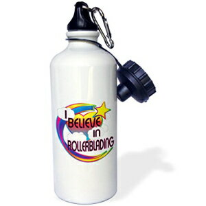 3dRose Rollerblading Cute Believer Design-X|[cEH[^[{gA21IX (wb_166835_1)A21IXA}`J[ 3dRose Rollerblading Cute Believer Design-Sports Water Bottle, 21oz (wb_166835_1), 21 oz, Multicolor