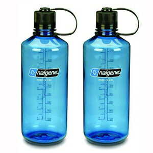 NALGENE Tritan 1クォーターナローマウスBPAフリーウォーターボトル（スレートブルー2個セット） NALGENE Tritan 1-Quart Narrow Mouth BPA-Free Water Bottle (Slate Blue Set of 2) 1