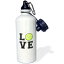 3dRose wb_223346_1 プリント オブ ラブ テニス スポーツ ウォーターボトル、21 オンス、ホワイト 3dRose wb_223346_1 Print of Love Tennis-Sports Water Bottle, 21 oz, White