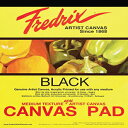 Tara Materials Fredrix 12x16 ブラック キャンバス パッド 10 シート、12 x 16 インチ Tara Materials Fredrix 12x16 Black Canvas Pad 10 Sheets, 12 x 16 Inches