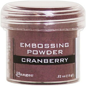 レンジャー クランベリー メタリック エンボス パウダー Ranger Cranberry Metallic Embossing Powder