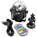 RockJam [dCX 6 bg LED {[AfBXRAp[eB[TEhNXg{CgARtB(RJDL100) RockJam Rechargeable Wireless 6Watt LED Ball, Disco, Party Sound Activated Strobe Light with Remote Control. (R