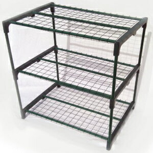 Zenport SH3222A 3 iAbN Zenport SH3222A 3-Tier Greenhouse Plant Growing Rack