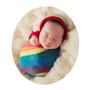 新生児写真小道具 ラップクロス ブランケット おくるみ 男の子 女の子 写真撮影用 (マルチ) Newborn Baby Photo Props Wrap Cloth Blanket Swaddle for Boys Girls Photography Shoot (Multi)