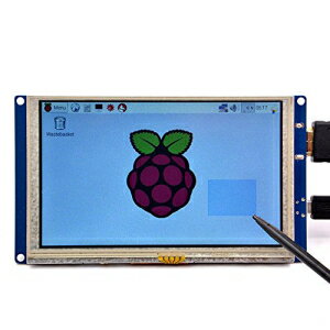 GeeekPi5インチHDMIモニターLCD抵抗性タッチスクリーン800x480LCDディスプレイUSBインターフェイスforRaspberry Pi 4モデルB、Pi3 / 2モデルB / B +＆Banana Pi（プラグアンドプレイフリードライバー） GeeekPi 5 inch HDMI Monitor LCD Resistive Touch Sc