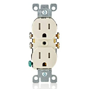 Leviton T5320-T 15 AyAA125 {gAσ^p[AfvbNX Zv^NAZO[hAڒnACg A[h Leviton T5320-T 15 Amp, 125 Volt, Tamper Resistant, Duplex Receptacle, Residential Grade, Grounding, Light