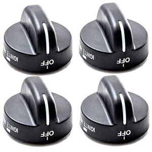 （4パック）Rayhoor 8273103 Range Burner Knob Black交換部品はWhirlpool＆Sears Stoveと互換性があります-AP3085376、PS393678を置き換えます (4 Pack) Rayhoor 8273103 Range Burner Knob Black Replacement Part Compatible with Whirlpool & Se