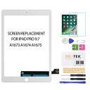 for iPad Pro 9.7 Screen Replacement -SRJTEK Touch Screen Replacement,Touchscreen,Touch Digitizer,Glass Repair Parts Assembly Kit for iPad Pro 9.7 2016 A1673 A1674 A1675,Include Tempered Glas (White)