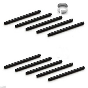 Wacom Bamboo & Intuos ypOOtubNpy 10 pbN 10 Pack Black Replacement Nibs with Removal Ring for Wacom Bamboo & Intuos Pens