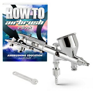 PointZero 精密デュアルアクション 9cc エアブラシ MAC バルブ 銃眼付き - 0.2mm PointZero Precision Dual-Action 9cc Airbrush MAC Valve Crenelated - .2mm