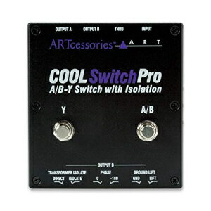 ART CoolSwitchPro 絶縁型 A/BY スイッチ楽器ペダル (フットスイッチ付き) ART CoolSwitchPro Isolated A/B-Y Switch Instrument Pedal with Footswitch