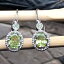 ʥ2ctڥɥå925åɥ󥰥С30mm Natural Rocks by Kala Natural 2ct Peridot 925 Solid Sterling Silver Earrings 30mm